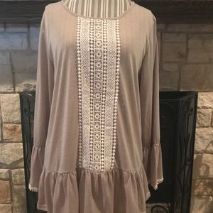 Cream peasant tunic